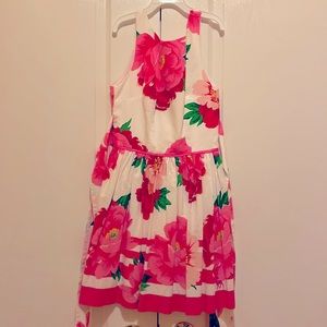 Backless floral dress
